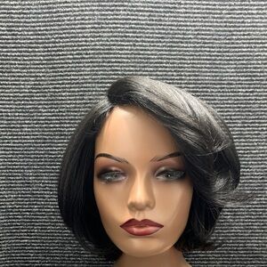 Elegant Black Adjustable Bob Wig
